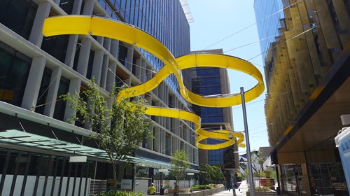 Warren Langley, Connectus, 2015. Perth CIty Link, Kings Square