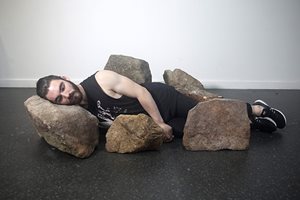 Matthew Pope, some rocks have hearts, 2016. Photographer: Paul Godfrey