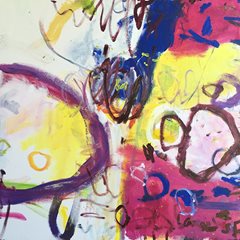 David Giles, Elefhteria, 2016, 85x85cm, acrylic on canvas