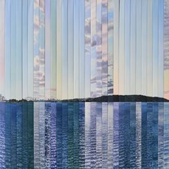 Lyn Merrington, Weather Watch Sydney, 2009, 198x115cm, acrylic on canvas