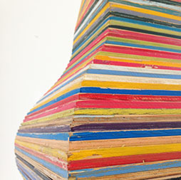 Don Walters, Ziggurat (detail), Painted Plywood, 2600 x 400 x 400mm $6,000 
