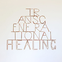 Katie West, Transgenerational Healing, 2014, Acrylic Wool, Masking Tape, 139 x 125 cm, Image courtesy of the Artist