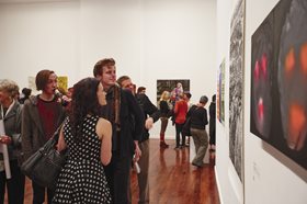 2013 Fremantle Print Awards opening with winning work by Alex Maciver on right. Image: Jessica Wyld