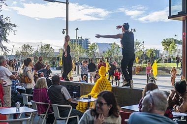 Tyrone Robinson, KS Project performed by Storm Helmore, Isabella Stone, Shuling Wong and Imanuel Dado, 2016. Kings Square Perth.