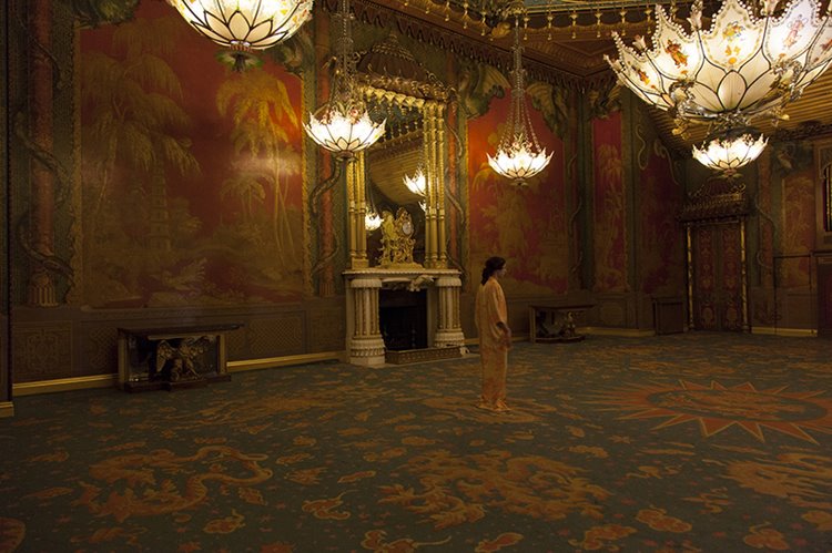 Andrew Nicholls, Production still from Gulchenrouz, 2015  Image: Casey Ayeres with thanks to the Royal Pavilion and Museums, Brighton