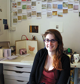 Vanessa Wallace in her studio. Image: Karin Wallace