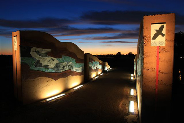 Yagan Memorial Park, Jenny Dawson, Peter Farmer, Sandra Hill, Kylie Ricks, 2010. Image: Norman Disney Young