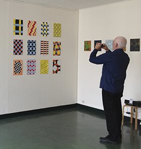 Trevor Richards in Paris Studio, Go Anywhere 2013 Residency. Image courtesy of artist