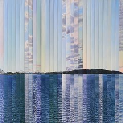 Lyn Merrington, Weather Watch Sydney, 2009, 198x115cm, acrylic on canvas