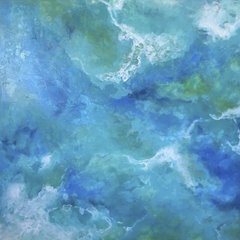 Vania Lawson, In Flight Broome, 2016 122x122, acrylic on canvas waxed